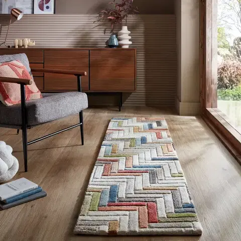 Flair Rugs, Běhoun Moda Russo Multi, 60x230, vícebarevná, chodba / předsíň