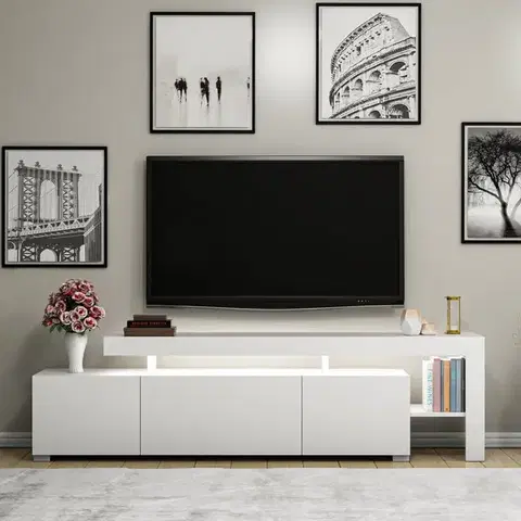 TV stolek BELIZ s LED osvětlením Asirgroup