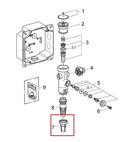 GROHE vypouštěcí tryska 43326000