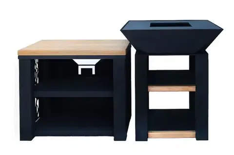 Set grilovací ohniště + servírovací stůl Master