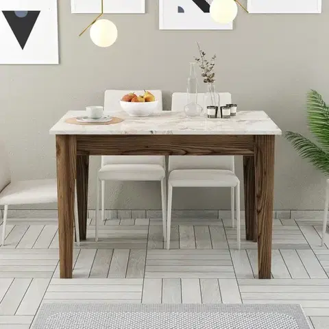 Kuchyňský stůl Kiev 506 - Walnut, White