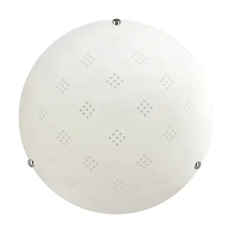 Stropní lampa Fanusa 30 chrom 1x60W E27 stínidlo bílé se vzorem