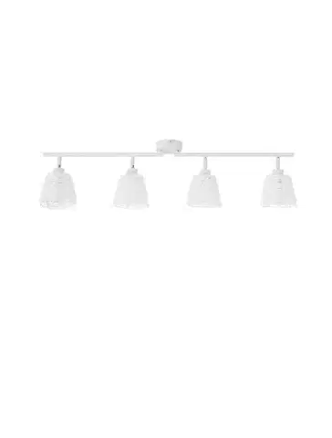 NOVA LUCE bodové svítidlo SION bílý kov bílý kabel E14 4x5W 230V IP20 bez žárovky 9155424