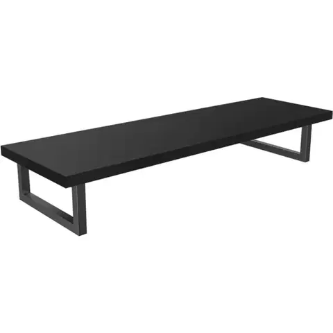 CERANO Deska pod umyvadlo Navira Pro + 2 konzole pod desku černá matná 100x3,6x46  CER-606024