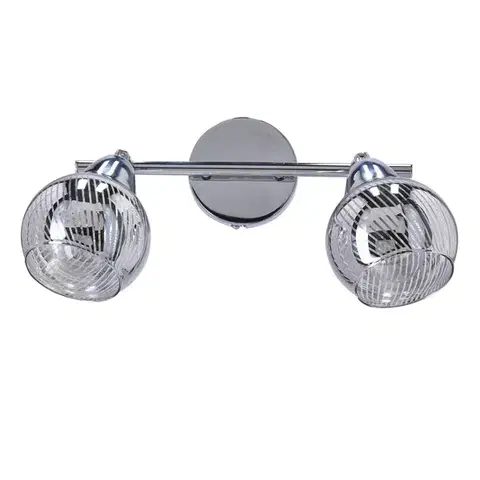 Stropní lampa Virginia s chromovým páskem, e14, zrcadlové stínidlo