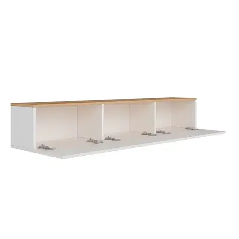 TV stolek West - White, Atlantic Pine