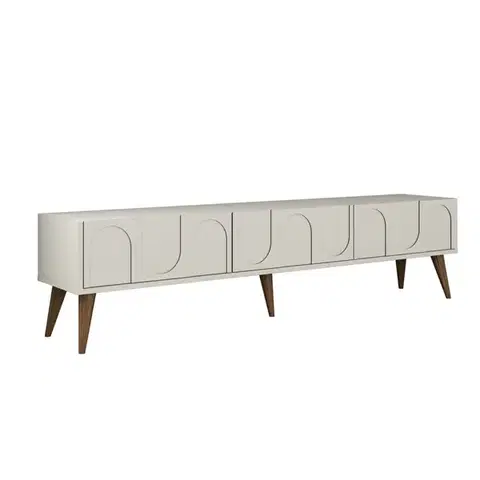 TV stolek Lyon 44 - Cream, Walnut