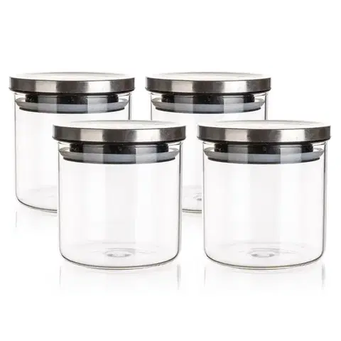 Dóza skleněná FREIA 650 ml, s víčkem, 0,65 l