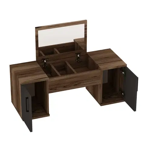 Toaletní stolek Mercan - Light Walnut, Anthracite