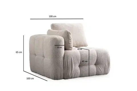 Dvoumístná pohovka Amaris 2 Seater - Beige