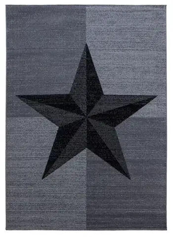 Ayyildiz, Kusový koberec Plus 8002 grey, 80x300, šedá, chodba / předsíň