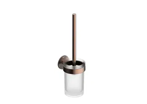 WC štětka SAT Cool montáž bez vrtání broušená rose gold SATDCO37BRG SATDCO37BRG