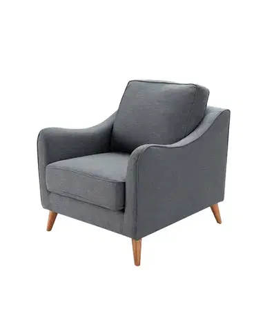 Křeslo Venuste denim blue/brown
