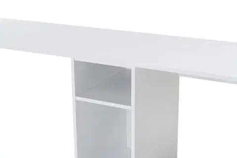 Psací stůl Twin Study Desk - White, Gold