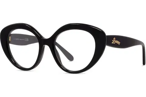 Loewe Curvy Black Cat Eye Eyeglasses - ONE SIZE (52)