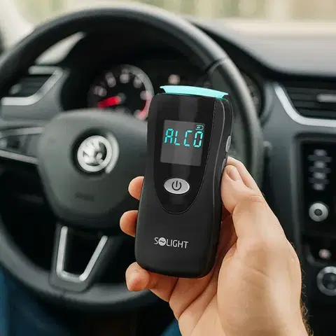 Solight profesionální bezkontaktní alkohol tester, Fuel Cell, 0,0 - 5,0‰ BAC,citlivost 0,08‰ 1T08