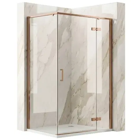 REA Sprchový kout Bruno 100x80 Brush Copper REA-K3603