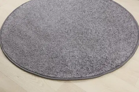 Vopi, Kusový koberec Capri šedý kruh, 100x100 (průměr) kruh, šedá, chodba / předsíň