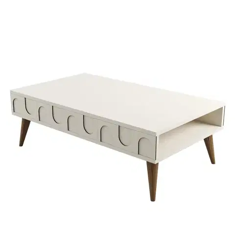 Konferenční stolek Lyon 34 - Cream, Walnut