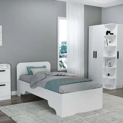 Rám jednolůžkové postele Luses - White