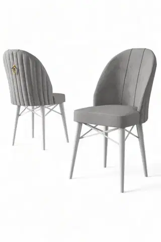 Sada židlí (6 kusů) Ritim - Grey, White