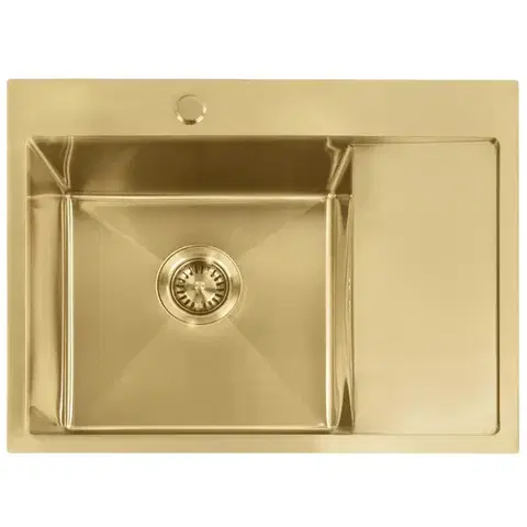 REA Ocelový dřez Fin BRUSH GOLD ZLE-06013