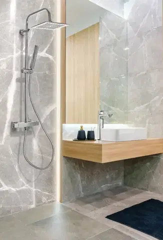 INVENA Sprchový sloup SVART s termostatickou baterií chrom AU-85-001-X