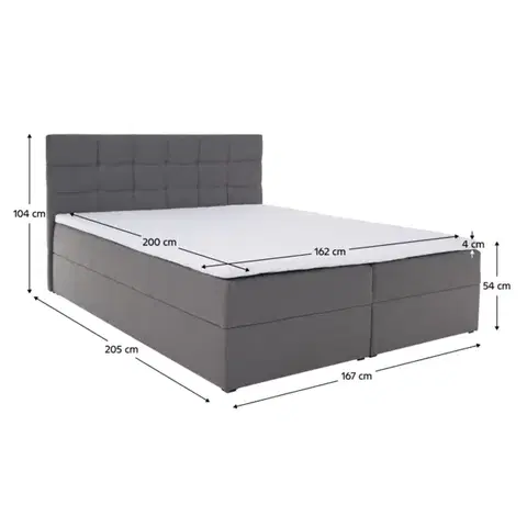 Boxspringová postel KAMILA Tempo Kondela