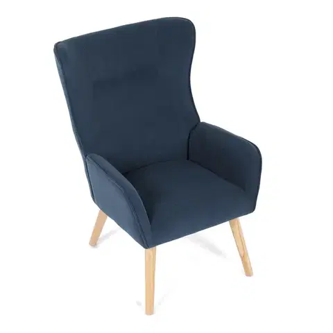 Křeslo ušák BLUE2, modrá