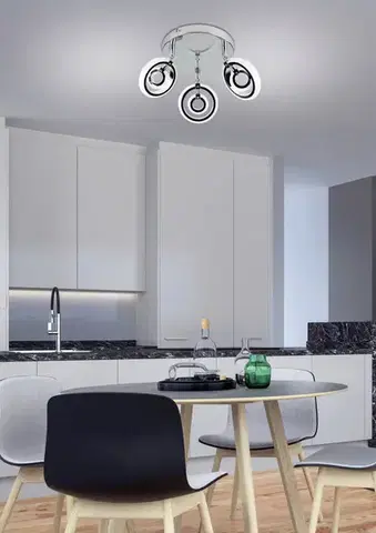 Stropní svítidlo plafond 3X6W LED chrom 3000K CELT