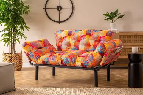Dvoumístná rozkládací pohovka Nitta - Patchwork