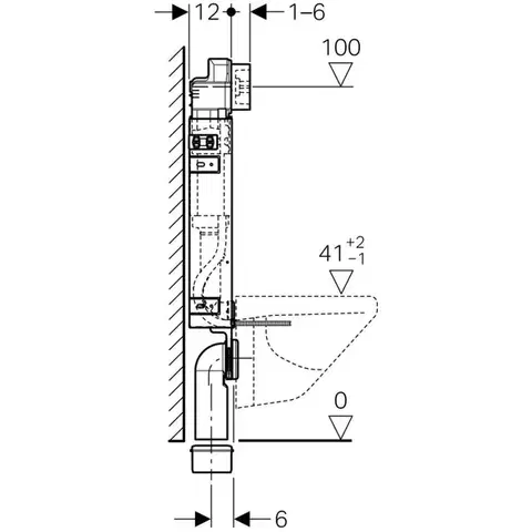Geberit 110.100.00.1 21BI CF1