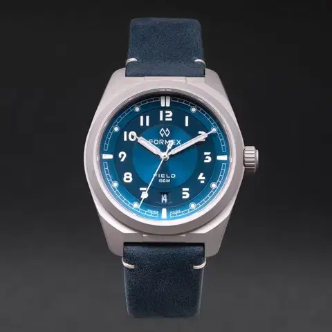 Formex Field Automatic Gen 2 Deep Blue Blue Bolgheri Leather Strap 0660.1.6532.744