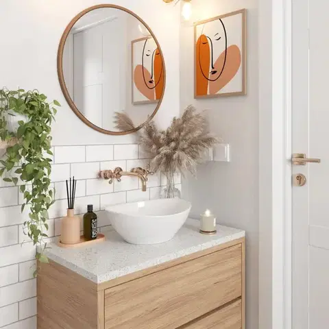 REA Umyvadlo na desku Sofia 41x34,5 bílá REA-U0133
