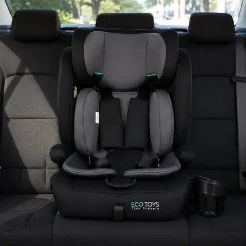 Nastavitelná dětská autosedačka pro děti 76–150 cm s držákem na nápoje
