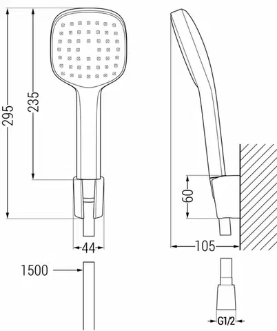 MEXEN/S R-33 sprchový set point, chrom 785335052-00