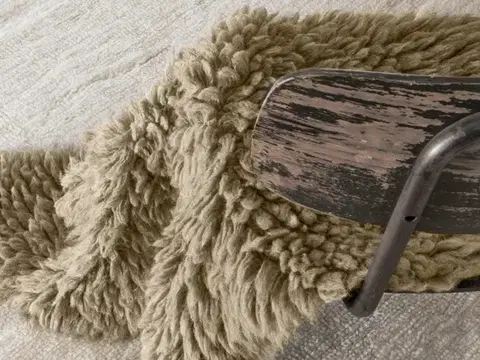 Lorena Canals, DOPRODEJ: 75x110 tvar kožešiny cm Vlněný koberec Woolly - Sheep Beige, 75x110 tvar kožešiny, béžová, dětský pokoj