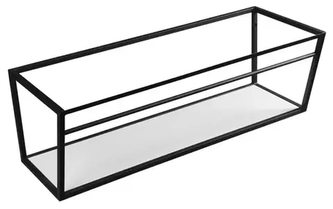 SAPHO SKA konzole s policí 1200x400x460, černá mat SKA104