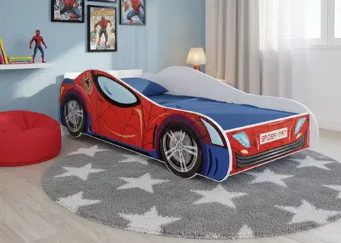 ArtAdrk Dětská auto postel SPIDER Provedení: 70 x 140 cm