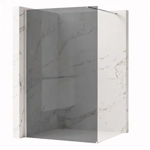 REA/S Sprchová zástěna Flexi Grey / Chrome 80 KPL-K99086