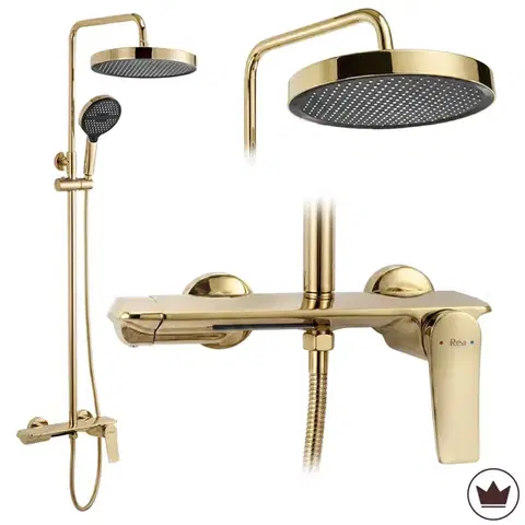 REA Sprchový set Vision Gold REA-P9663