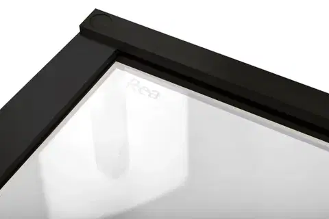 REA/S Sprchová kabina Hugo Black 100x90 KPL-45225