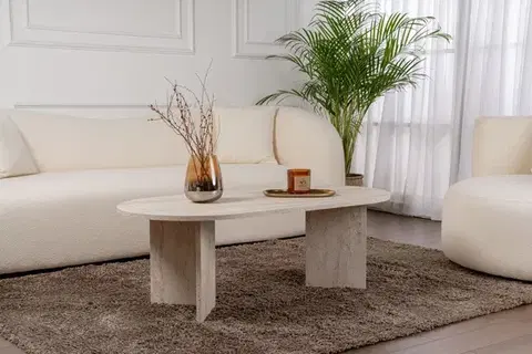Konferenční stolek Sable - Travertine