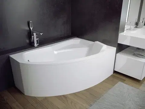 BESCO Asymetrická vana RIMA Nožičky k vaně Bez nožiček, Rozměr vany 130 × 85 Způsob provedení Pravé VANRIM130P