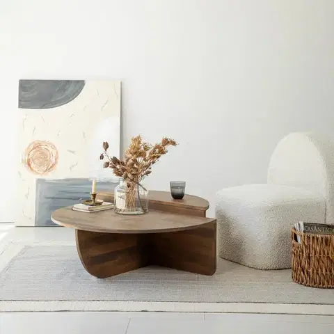 Sada konferenčních stolků Podium Wood - Walnut