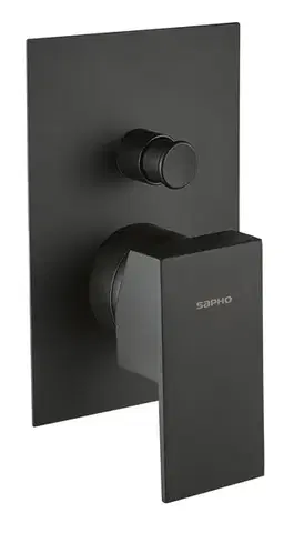 SAPHO SPECTRE podomítková sprchová baterie, 2 výstupy, černá mat 1102-42B