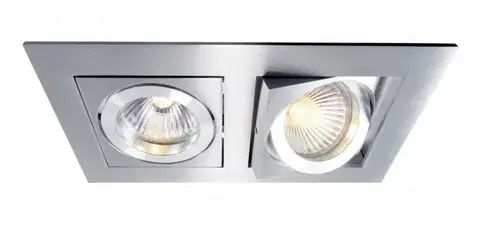 Deko-Light Kapego stropní vestavné svítidlo Kardan II 12V AC/DC GU5.3 / MR16 2x max. 50,00 W 178 mm stříbrná 110101