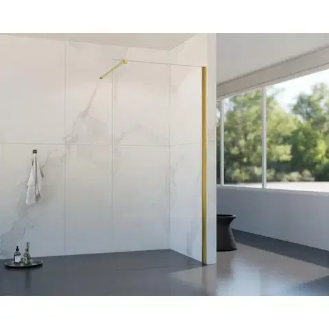 HOPA Walk-in sprchový kout LAGOS CLASSIC 195 Barva rámu Zlatá, Rozměr A 80 BCLAGO80BGCN