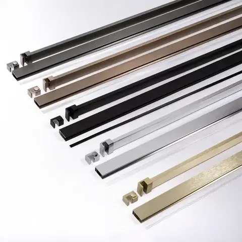 REA/S Sprchová zástěna Flexi Grey / Brush Copper 140 KPL-K99380
