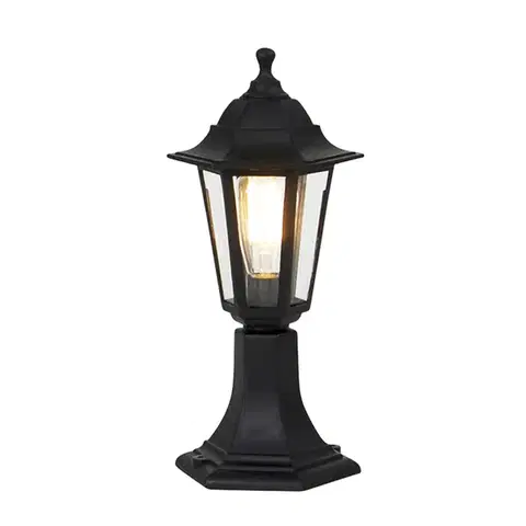 Klasická venkovní stojací lampa černá 42,2 cm IP44 - New Haven